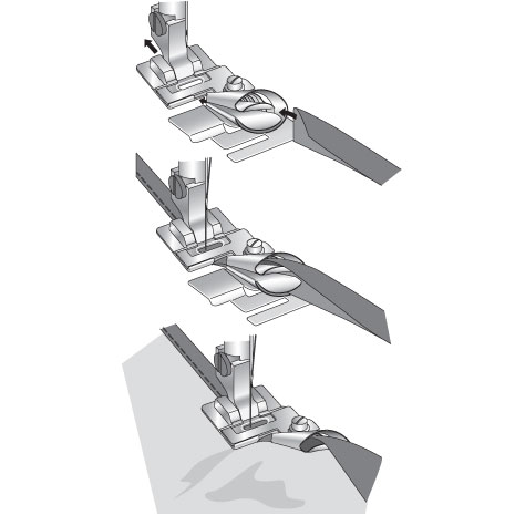 Tacka za paspuliranje in robljenje Pfaff 3