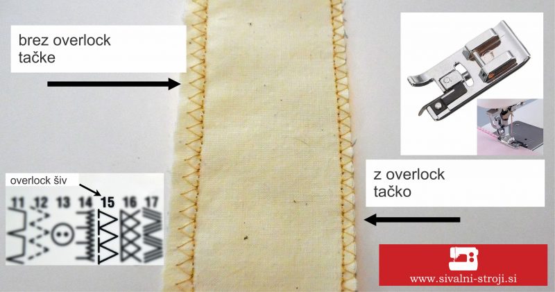Overlock tačka 7mm 3 overlock siv