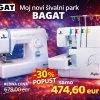 BAGAT šivalni stroj in overlock set