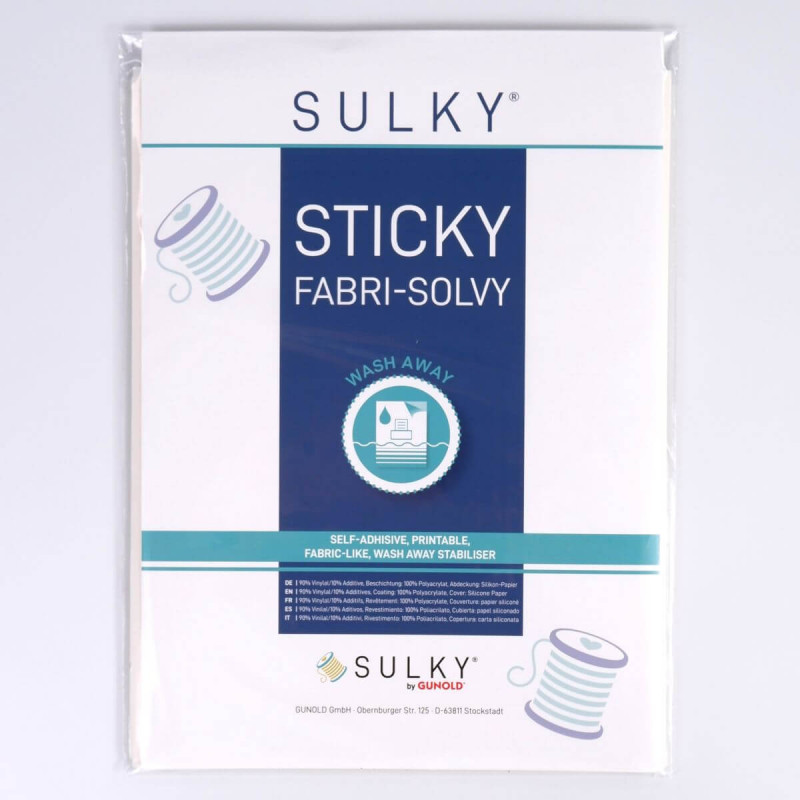 SULKY STICKY FABRI SOLVY 2 sulky sticky fabri solvy 12l